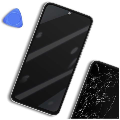 Schermo Redmi Note 13 Pro Plus Lcd + Vetro Touch + Frame, Bianco - Foto 2