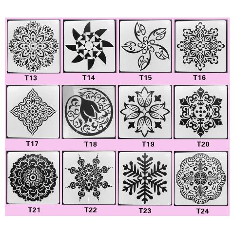 Modelli Di Pittura Mandala Riutilizzabili Da 12 Pezzi Modello 2 - Foto 1