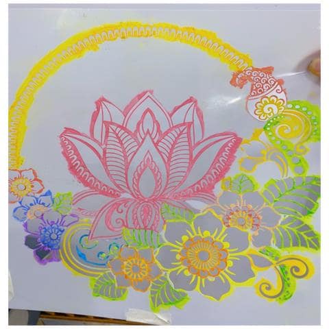 Modelli Di Pittura Mandala Riutilizzabili Da 12 Pezzi Modello 2 - Foto 5