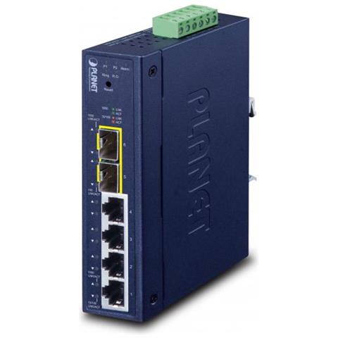 Industrial L2/l4 4-port Gestito L2/l4 Gigabit Ethernet (10/100/1000) Blu - Foto 1