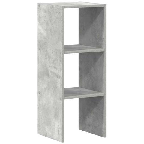Libreria Impilabili Grigio Cemento 30x30x80cm Legno Multistrato - Foto 2