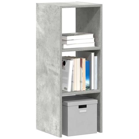 Libreria Impilabili Grigio Cemento 30x30x80cm Legno Multistrato - Foto 1