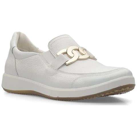 Roma Loafers Mocassino Pelle Scarpe Donna Bianco Eu 37, 12-23911-04 - Foto 1