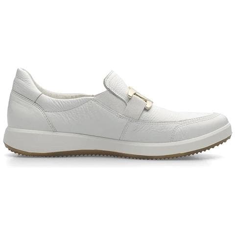 Roma Loafers Mocassino Pelle Scarpe Donna Bianco Eu 37, 12-23911-04 - Foto 3