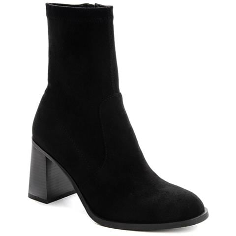 Semi-height Boots Stivaletti Pelle Scamosciata /nabuk Scarpe Donna Nero Eu 39, 938059/04-01 - Foto 1