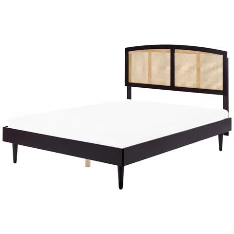 Letto Rattan Varzy 160 X 200 Cm Nero - Foto 2