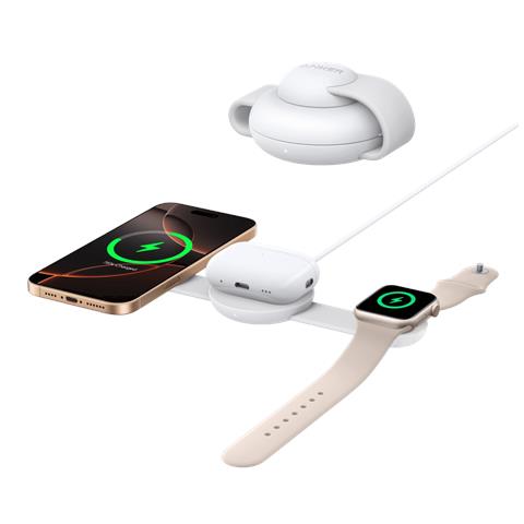 B25M8H21 Caricabatterie per dispositivi mobili Cuffie, Auricolare, Smartphone, Orologio intelligente Bianco Carica wireless Ricarica rapida Interno - Foto 2