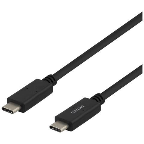 Usbc-1501m Cavo Usb 1 M Usb 3.2 Gen 1 [3.1 Gen 1] Nero (Usb-c To Usb-c Cable, 1m, 5a - Black) - Foto 1