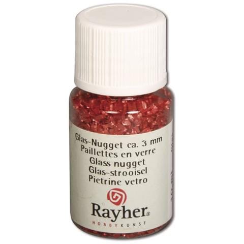 Glitter Pietrine In Vetro 10ml - Colore Rosso - Foto 1