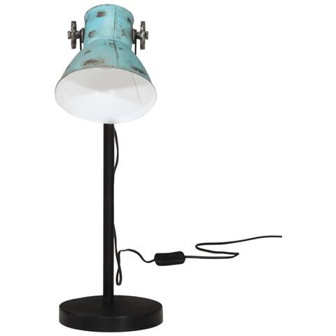 Lampada Da Scrivania 25 W Blu Anticato 17x17x60 Cm E27 - Foto 3