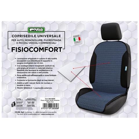 Coprisedile Anteriore Universale Fisiocomfort Tess. Rigato Avio - Foto 3