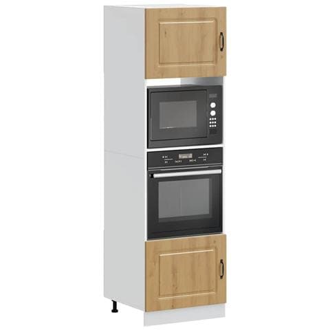 Armadi Forno 2 Pz Lucca Rovere Artigianale In Legno Multistrato - Foto 1