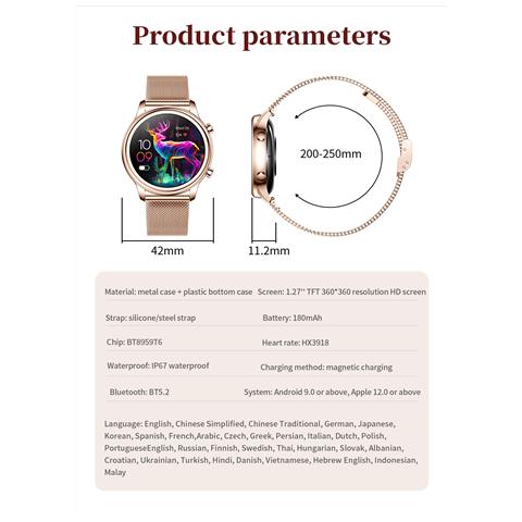 Smartwatch Con Fitness Tracker E Monitoraggio Avanzato Della Salute Pinkgold - Foto 5