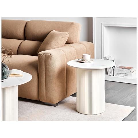 Tavolino Ceramica Beige Chiaro Leona - Foto 1