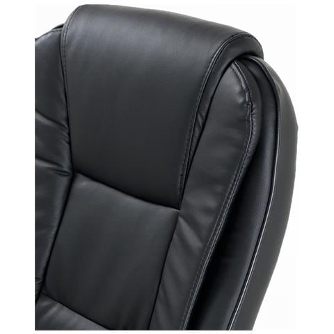 Poltrona Da Ufficio Presidenziale Ergonomica In Ecopelle Modello Smoke Con Supporto Lombare - Foto 4