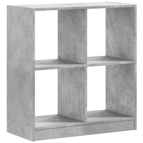 Lusso Casadino - Libreria Grigio Cemento 68,5x32x75 Cm In Legno Multistrato - Foto 1
