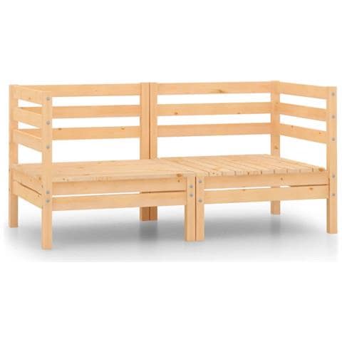 Lusso Casadino -  Divano Da Giardino A 2 Posti In Massello Di Pino - Foto 1