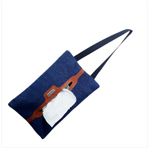Elegante Porta Fazzoletti Da Auto In Denim - Pratico E Creativo - Foto 2