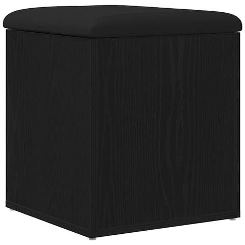 panchina da stoccaggio  in rovere nero 40x40x45 cm in legno ingegnerizzato - Foto 1