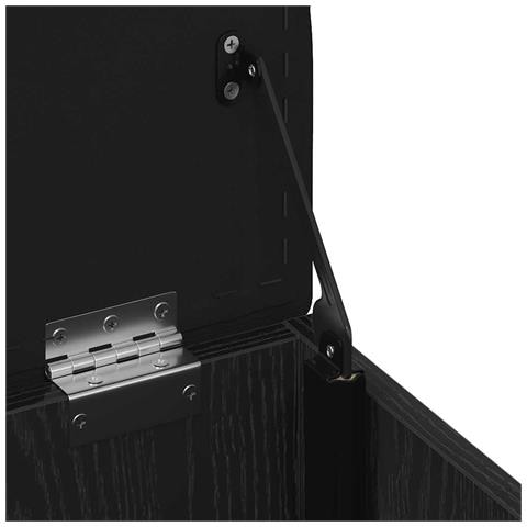 panchina da stoccaggio  in rovere nero 40x40x45 cm in legno ingegnerizzato - Foto 9