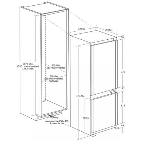 CNBQL3518EV Da incasso 268 L E Bianco - Foto 7