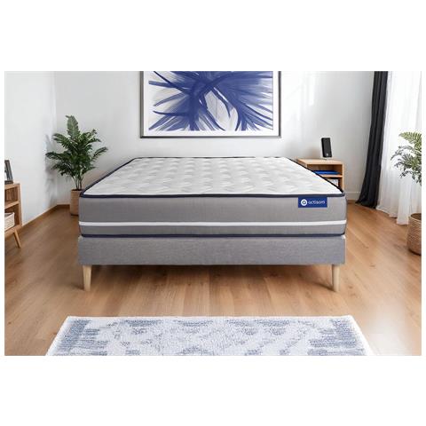Kit Rete E Materasso Matrimoniale Actilatex Pur 200x200cm - Spessore : 20cm - Lattice E Memory Foam - Rigido - Foto 1