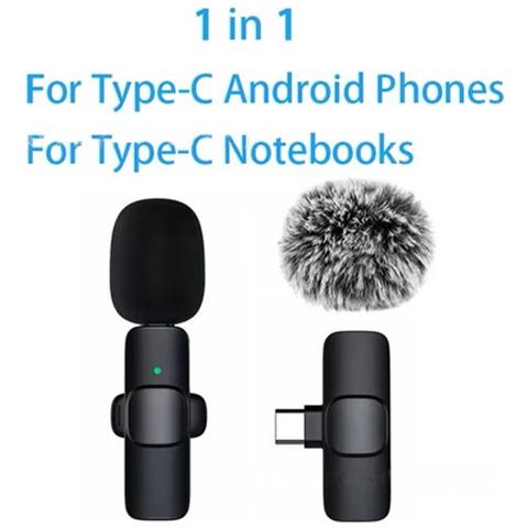 Microfono Lavalier Wireless Con Connettore Type-c - Microfono A Clip Per Streaming Live E Registrazione - Foto 4