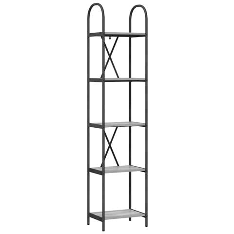 Libreria Grigio sonoma 40 x 30 x 183 cm Legno multistrato - Foto 1