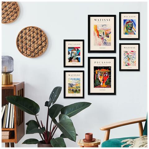 Set Di 6 Stampe Da Picasso E Matisse Alle Stampe Del Secolo Scorso Del Fauvismo E Del Surrealismo Per L'interior Design A3 & A4 Senza Cornice - Foto 4