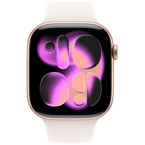 Watch Series 11 GPS 46mm Cassa Alluminio Oro Rosa con Band Rosa Fard - S /M - Foto 2