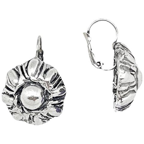 Orecchino A Forma Di Fiore Tartaro In Argento Placcato - Foto 1