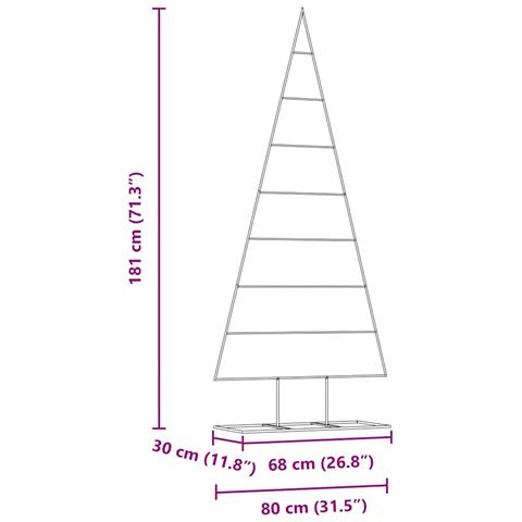 Albero di Natale in metallo con supporto Oro 180 cm - Foto 9