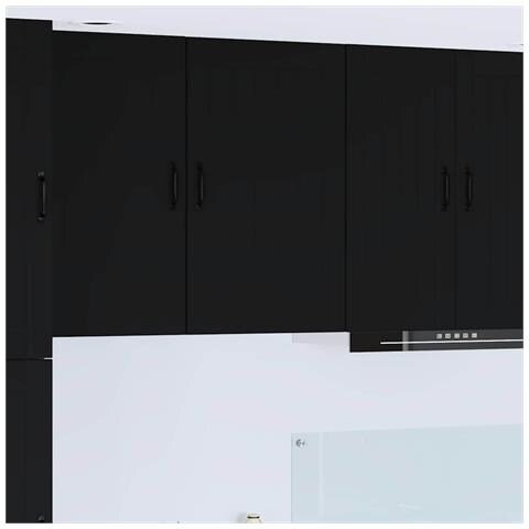 Mobile da cucina Nero 50 x 31 x 80 cm Legno multistrato - Foto 2