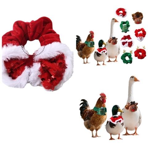 (confezione Da 2) Collare Decorativo Natalizio Per Animali Domestici - Fiocco Elastico Per Piccoli Animali - Foto 1