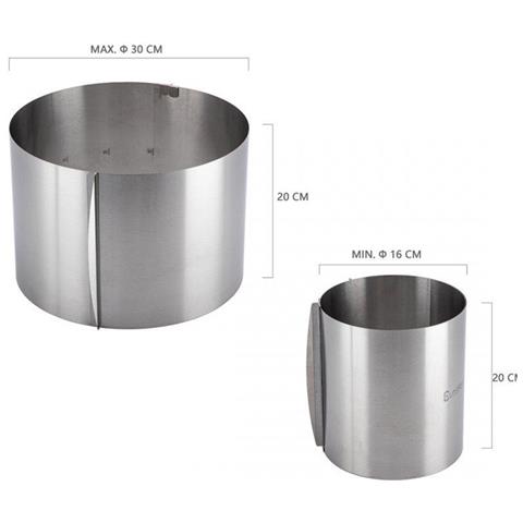 E-8110 Tortiera regolabile in acciaio inossidabile - Foto 6