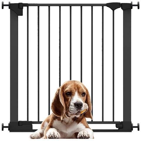 Bettacare Cancelletto Per Cani Safestep, Nero, 82cm - 89cm, Passaggio Extra Basso, Apertura Extra Larga Di 67cm - Foto 1