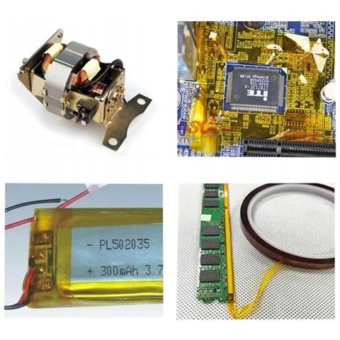 Nastro Kapton 60mm X 30m - Alta Resistenza Termica 240°c | Spessore 0,05mm, Adesivo Silicone | Protezione Elettronica - Foto 8