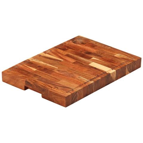 Tagliere 42x30x4 cm in Legno Massello di Acacia - Foto 1