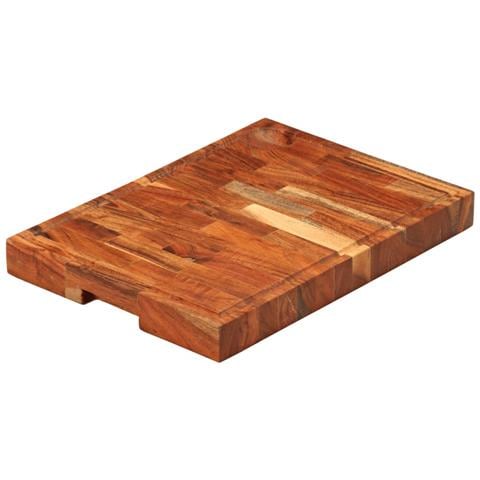 Tagliere 42x30x4 cm in Legno Massello di Acacia - Foto 2