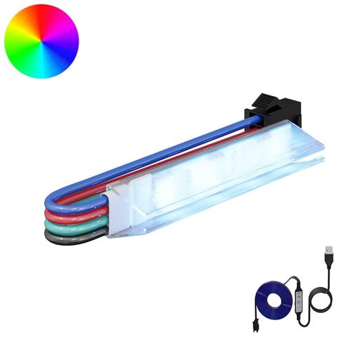 Striscia LED 12 pcs Nero e Bianco 1745 mm Rame e plastica - Foto 1