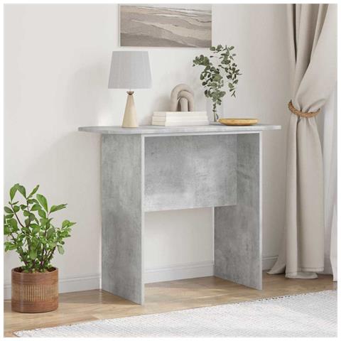 Tavolo consolle Grigio cemento 93 x 40 x 75 cm - Foto 2