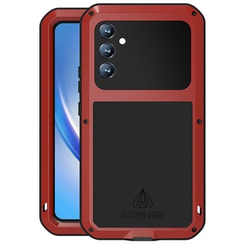 Pellicola Protettiva per Galaxy A34 5G - Silicone+Metallo, Rosso, Antiurto - Foto 1