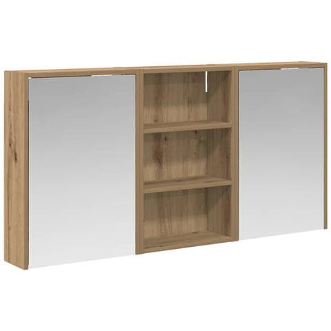 Set di Armadi da Bagno con lo scaffale 3 pcs 126 x 16 x 62.5 cm - Foto 1