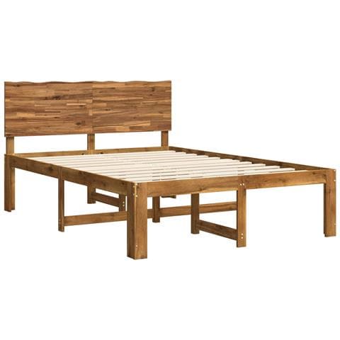 Letto matrimoniale con testiera ROSTOCK Naturale 135 x 190 cm - Foto 10