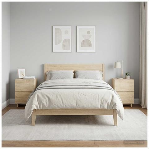 Armadio da Notte 2 pz Rovere Sonoma 33,5 x 34,5 x 50 cm - Foto 2