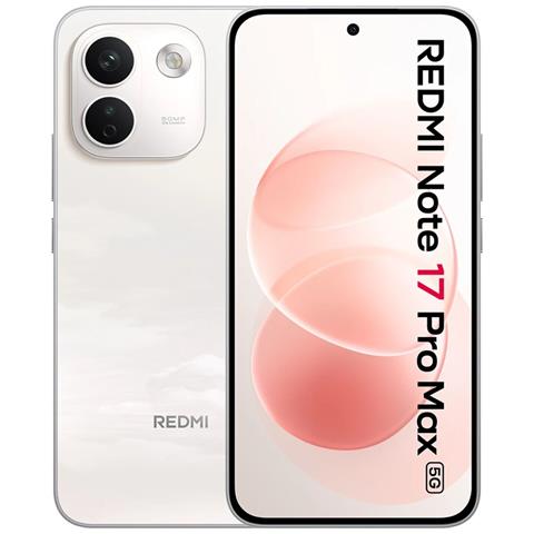 Redmi Note 17 Pro Max 5G 512GB 8GB Ram Display 6.83" AMOLED (2772×1280) 120Hz Main Camera 50+8MP Selfie 32MP Dual nanoSim (+eSim) HyperOS3 Snapdragon 6 Gen5 10000mAh 225g Cloud Blush - Foto 1