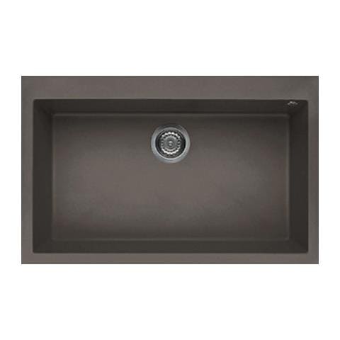 Lavello Quadra 130 Keratek Plus 79x50 cm 1 vasca Colore Dove Grey 93 - Foto 1