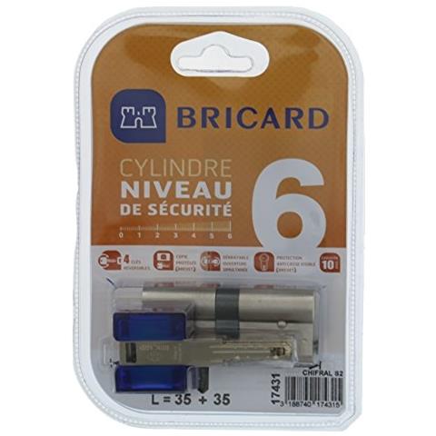 17431 cilindro Di Serratura Doppio Ingresso Chifral S2 35 + 35 nichelato - Foto 1