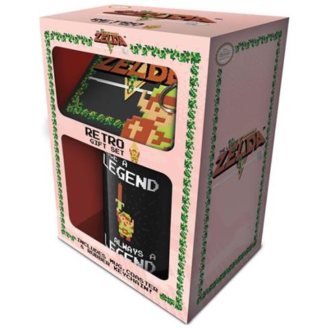 Nintendo: Legend Of Zelda (the) - Retro Gift Set (set Tazza, Sottobicchiere E Portachiavi)  - Foto 1
