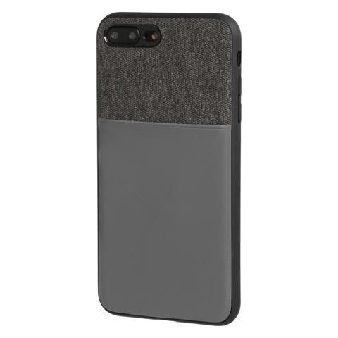 Duo Pocket, Cover Bicolore Con Inserti Metallici - Apple Iphone 7 Plus / 8 Plus - Nero / grigio - Foto 1